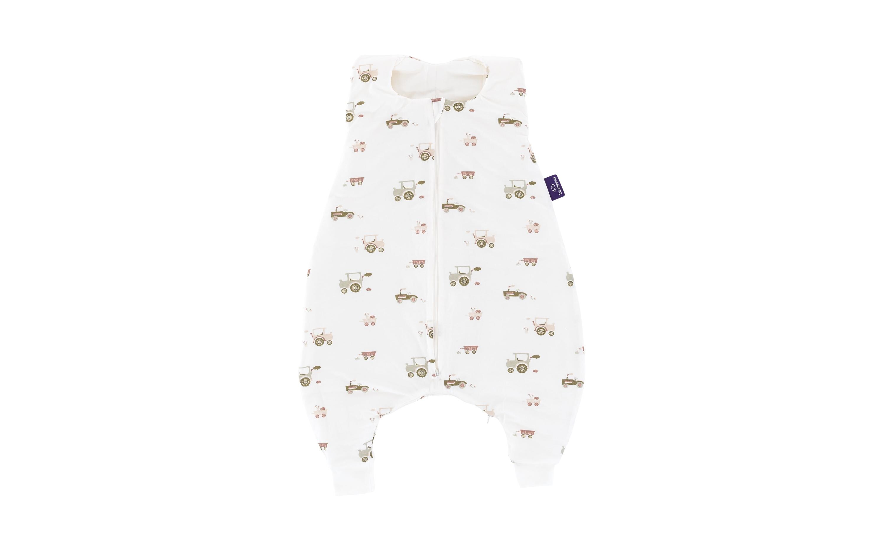 Baby-Ganzjahrschlafsack Jumper Little Farm grün Grösse 74Ganzjahres Schlafanzug mit grünen Traktoren