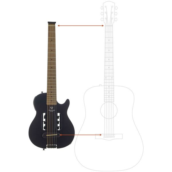 Traveler Guitar Escape Mark III Steel BK Satin