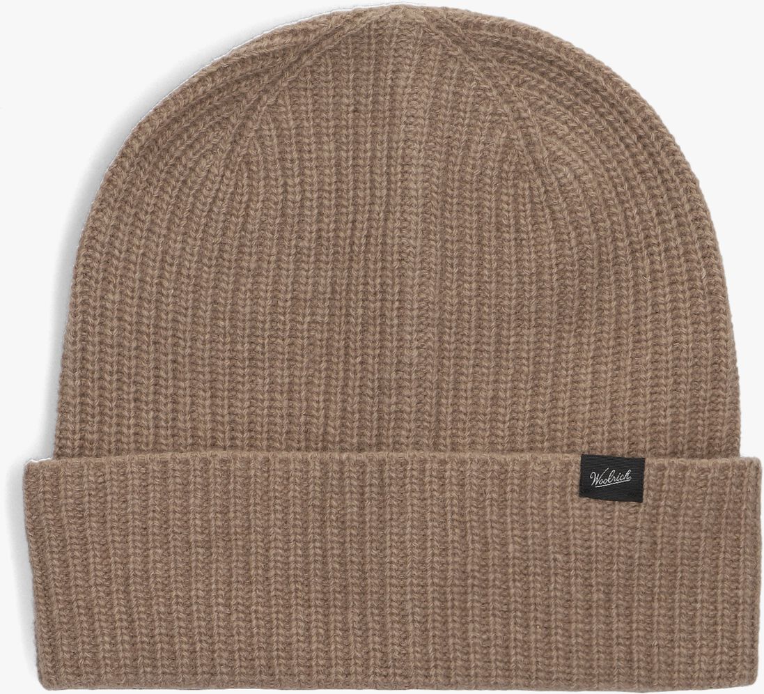 zand woolrich muts knitted ribbed beanie
