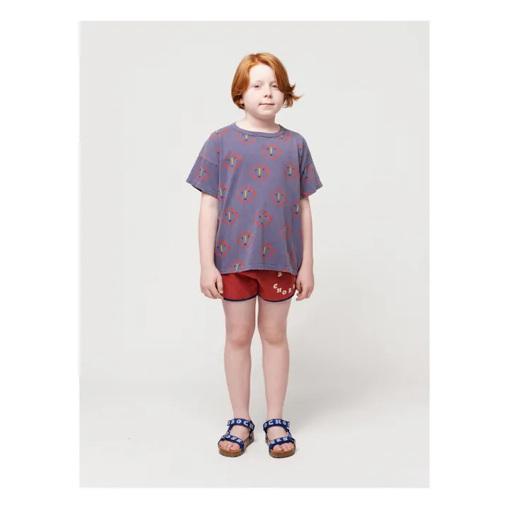 Bobo Choses T-Shirt Coton Bio Visages | Gris anthracite