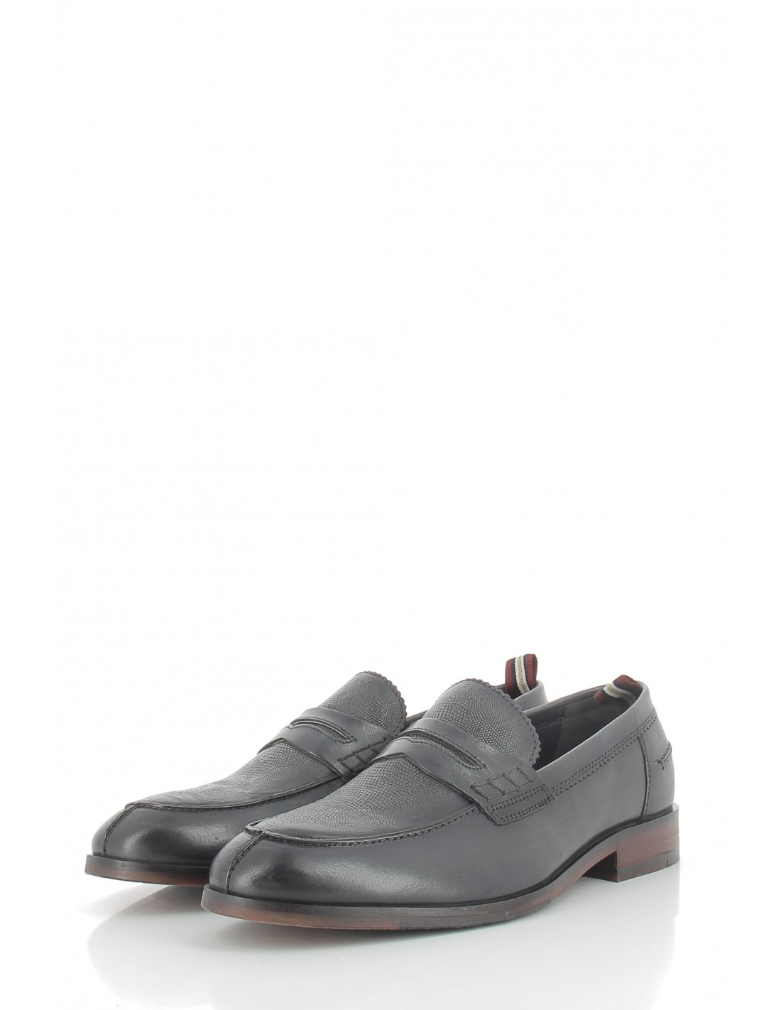 azzaro mocassins homme norden cuir gris