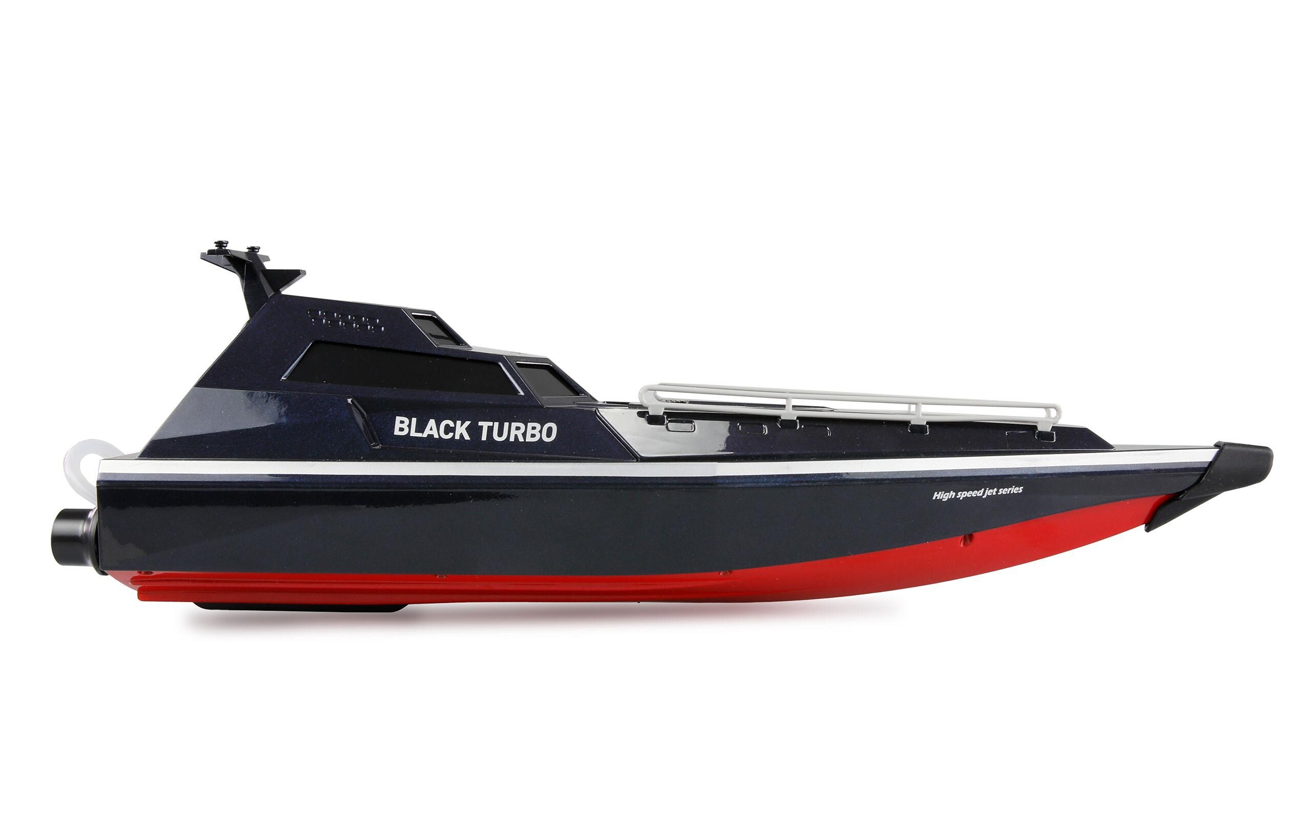 Militärboot Black Turbo Schwarz, 420 mm, RTRFerngesteuertes Boot mit Jetantrieb