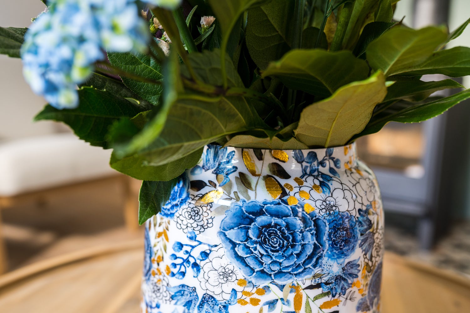 TS bloempot Dutch blauw D 21 H 24 cm