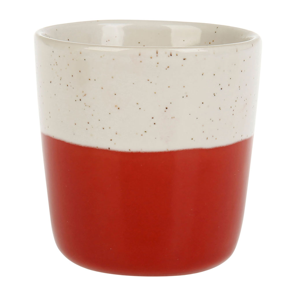 Gobelet grès ENTRE DEUX rouge 12cl - LETHU