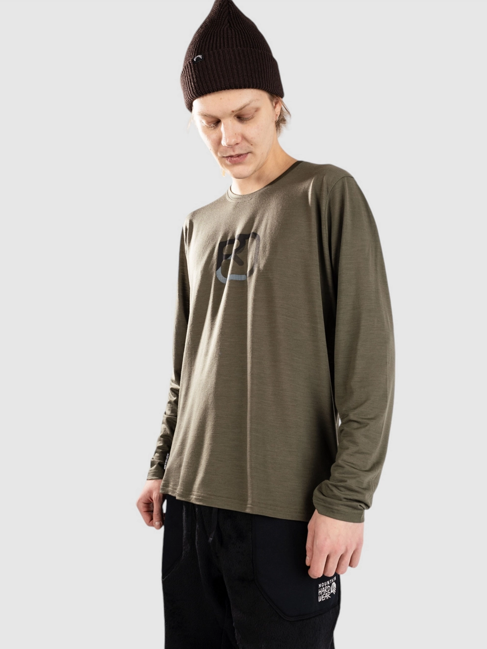 Ortovox 150 Cool Mtn Silhouette Base Layer Top dark wild herbs