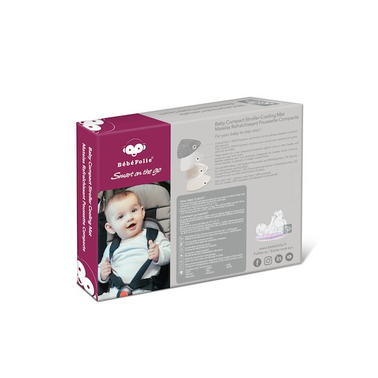 Matelas rafraichissant pour poussette   Gris chiné        de               Bébé Folie