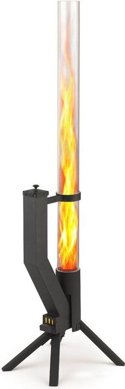 Gardenflare - Vuurbuis - Zwart gepoedercoat - Terrasverwarmer - Roestvrij staal