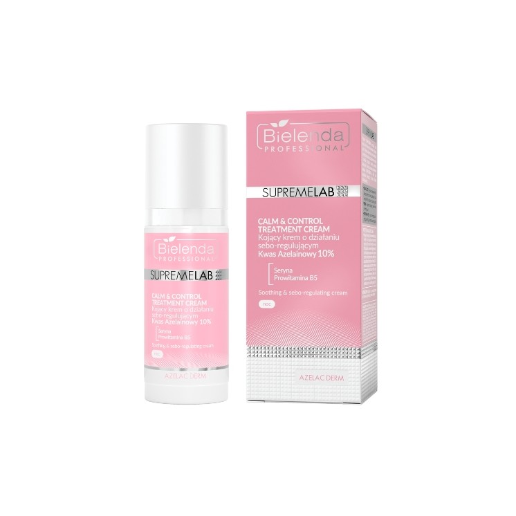 Bielenda Professional SUPREMELAB Calm & Control beruhigende Creme mit talgregulierender Wirkung 50 ml