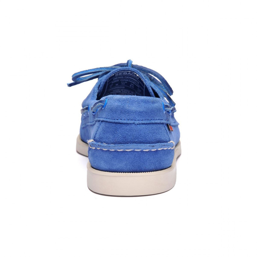 DOCKSIDES SUEDE BLUE LIMOGES-Chaussures bateau pour homme en suede Bleu Portland