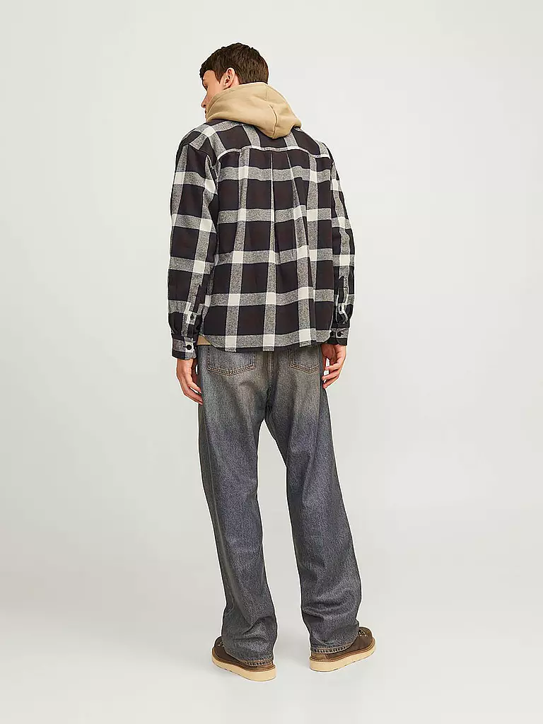 JACK & JONES Flannelhemd Overshirt JORFREDERIKSBERG  braun