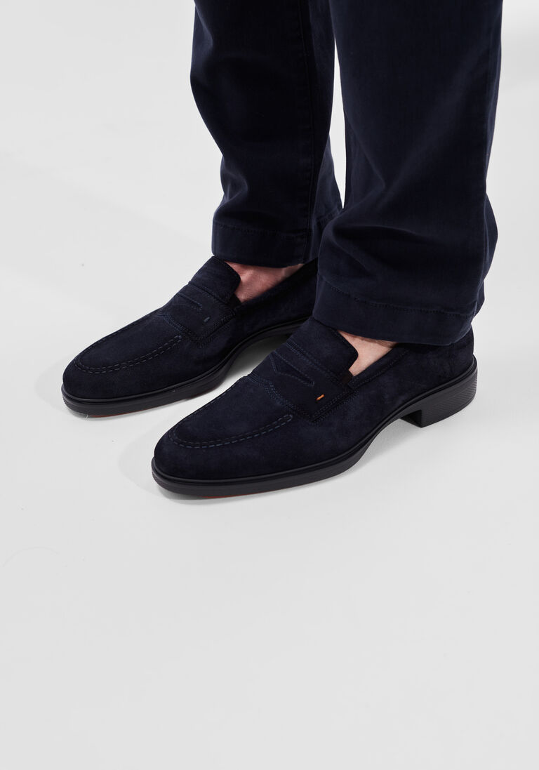 blauwe santoni nette schoenen 18964