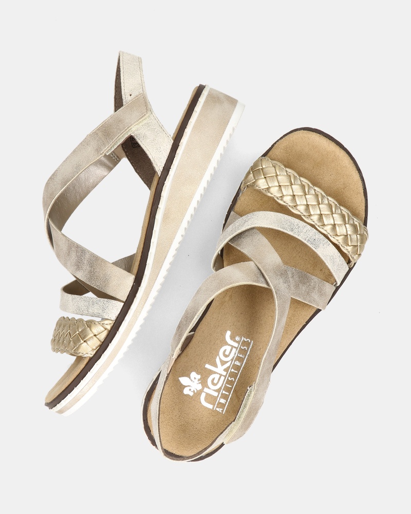 Rieker Sandalen  - goud