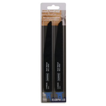 GAMMA reciprozaagblad voor hout / metaal - 2 stuks - 228 mm