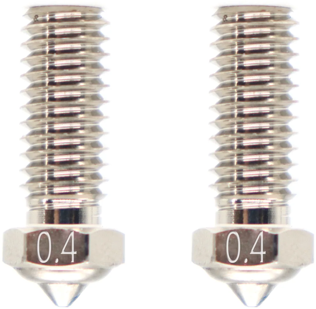 QIDI Tech  Düse Plated Copper für X-Smart 3/X-Plus 3/X-Max 3/Q1-Pro 2er-Set, 0,4 mm    Ersatz-Düsen aus plattiertem Kupfer