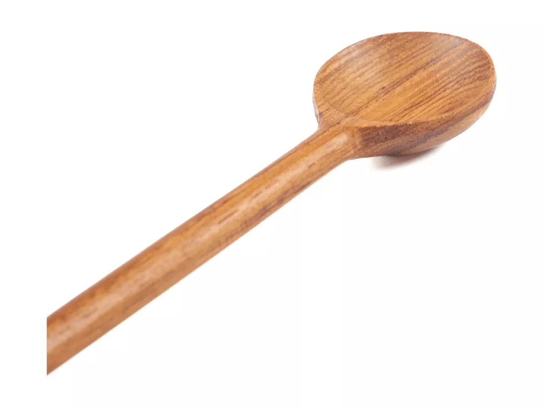 La cuillère doseuse plate en racine de teck