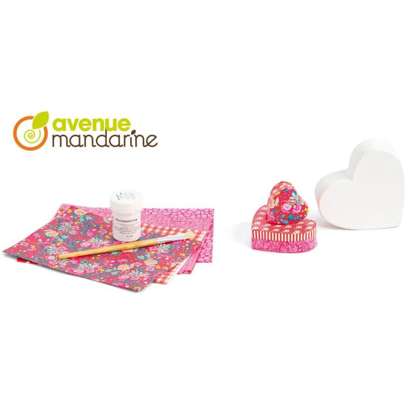 Boîte créative, Décopatch, Love - Rose