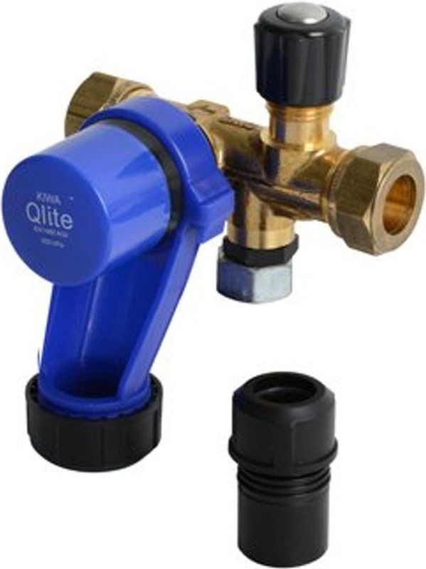Inlaatcombinatie - 15mm Knel - Flexibele Aansluiting - Maximale Werkdruk 8 Bar