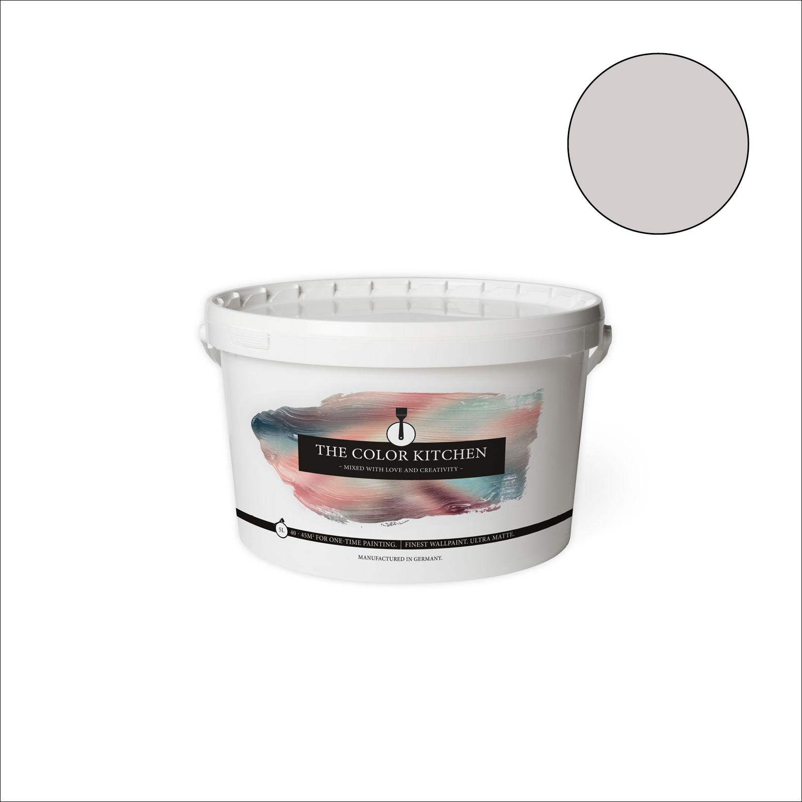 The Color Kitchen Wandfarbe Salty Shrimp - grau matt - 5 Liter