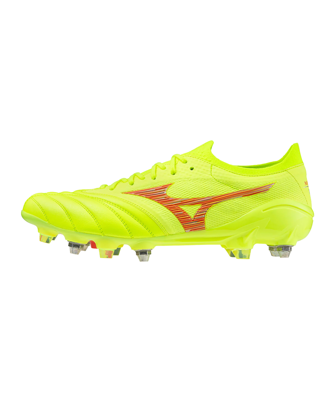 Mizuno Morelia Neo IV Alpha Made in Japan Mix Dyna Gelb Rot Gelb F45