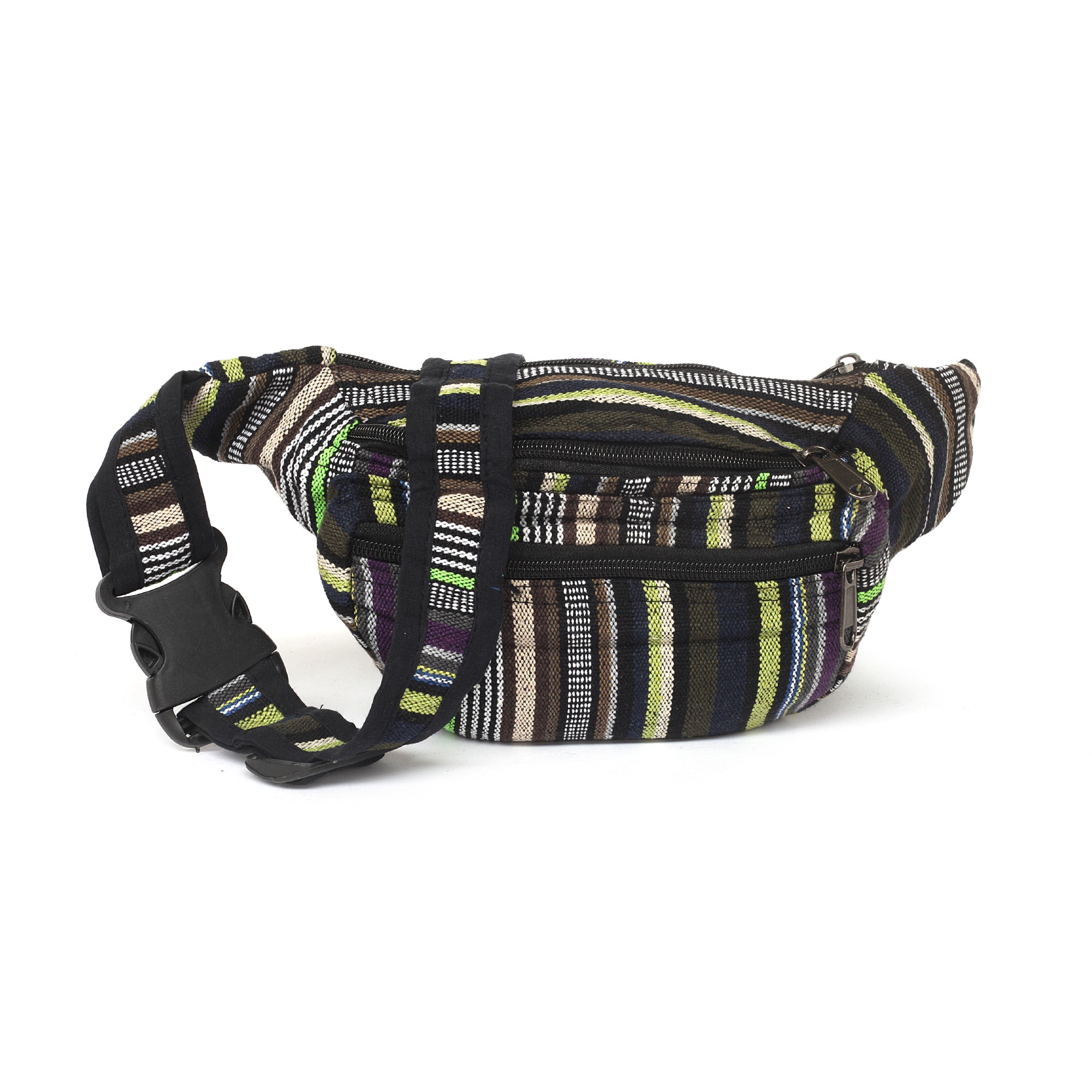 Gürteltasche Nepalstyle 'Penticton', schwarz-grün, 100% Baumwolle günstig bestellen