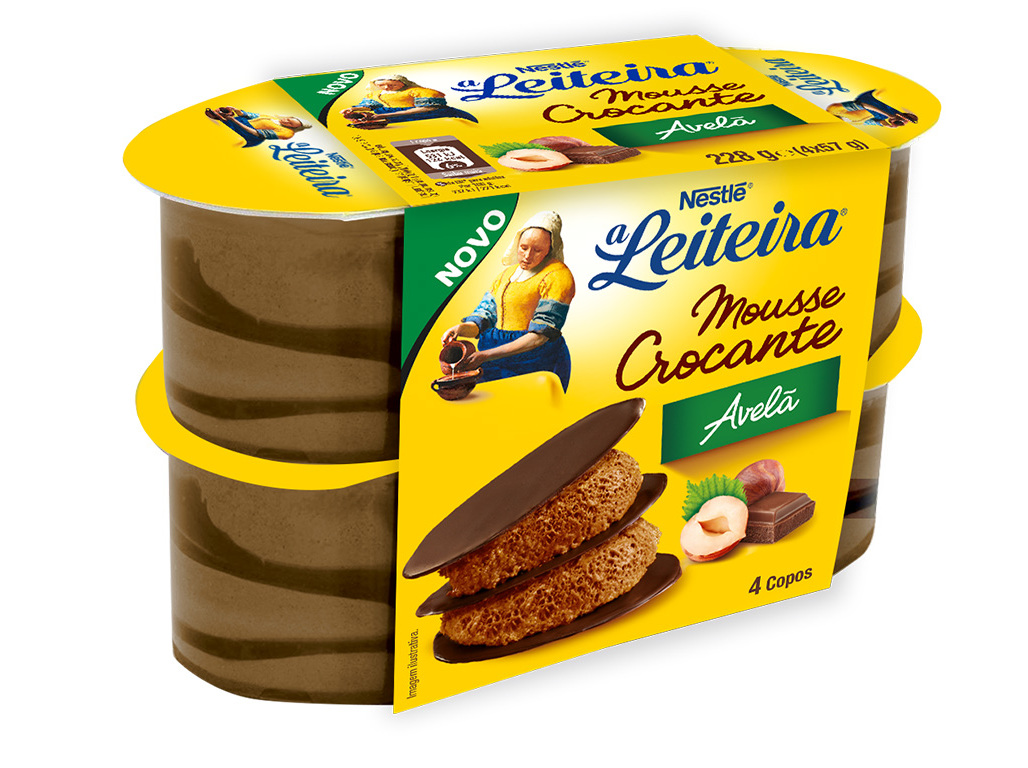 SOBREMESAS A LEITEIRA MOUSSE DE AVELA 4X57G