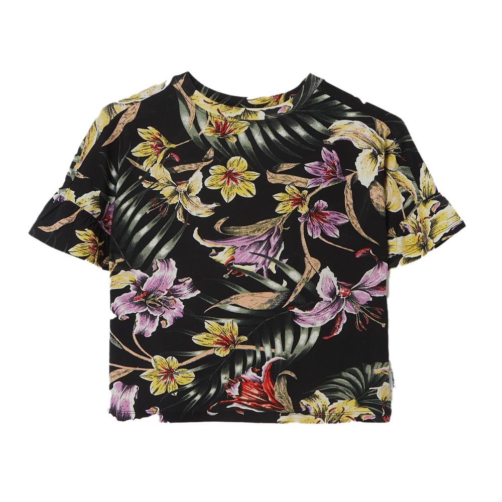 O'Neill T-shirt Noir/Violet Fille O'Neill Aop