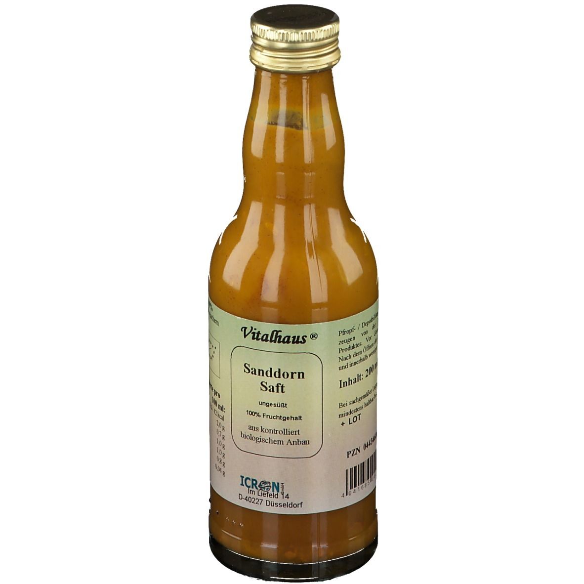 Vitalhaus® Sanddorn Saft ungesüßt