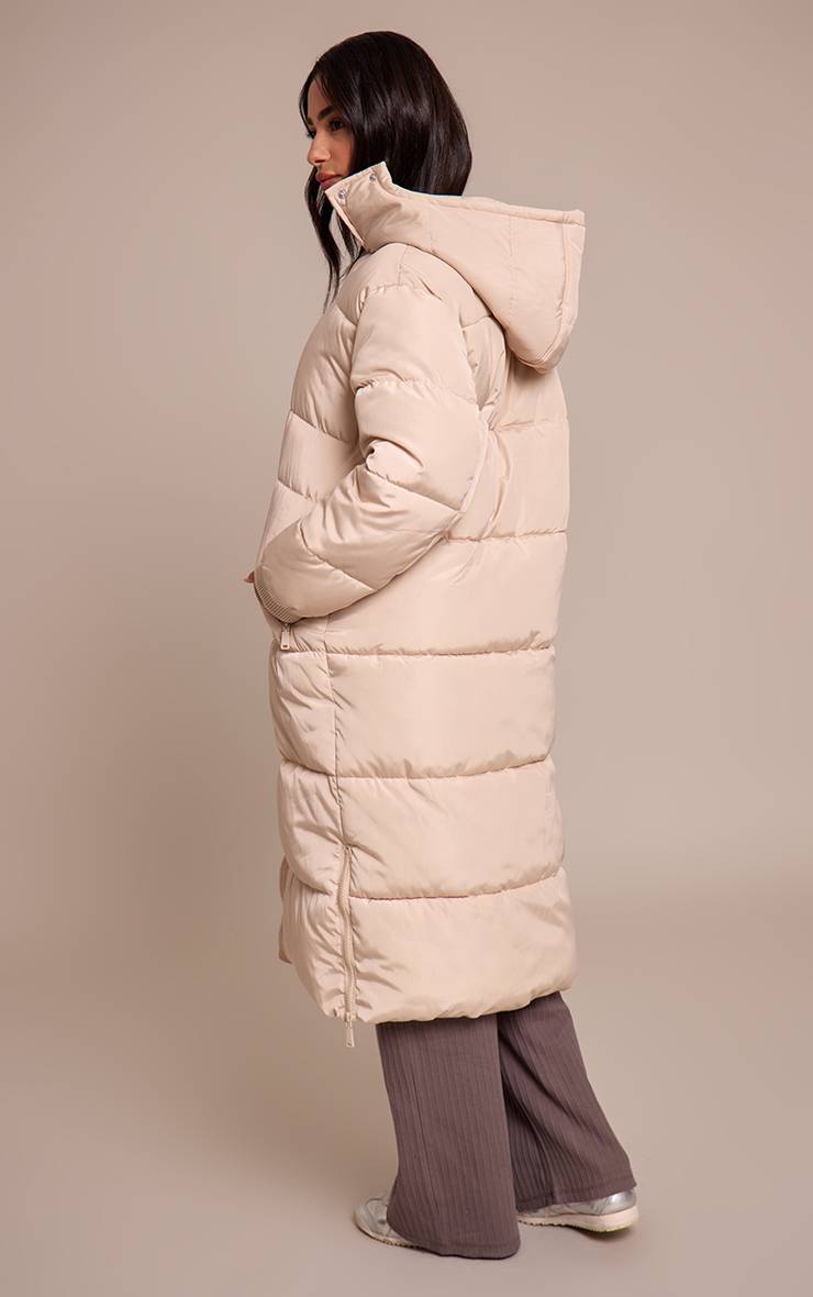 Gris Pierre Manteau Matelassé Long Petite Taille