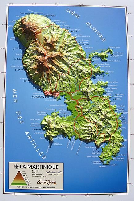 GEORELIEF - GEORELIEF D972 MARTINIQUE 31X21