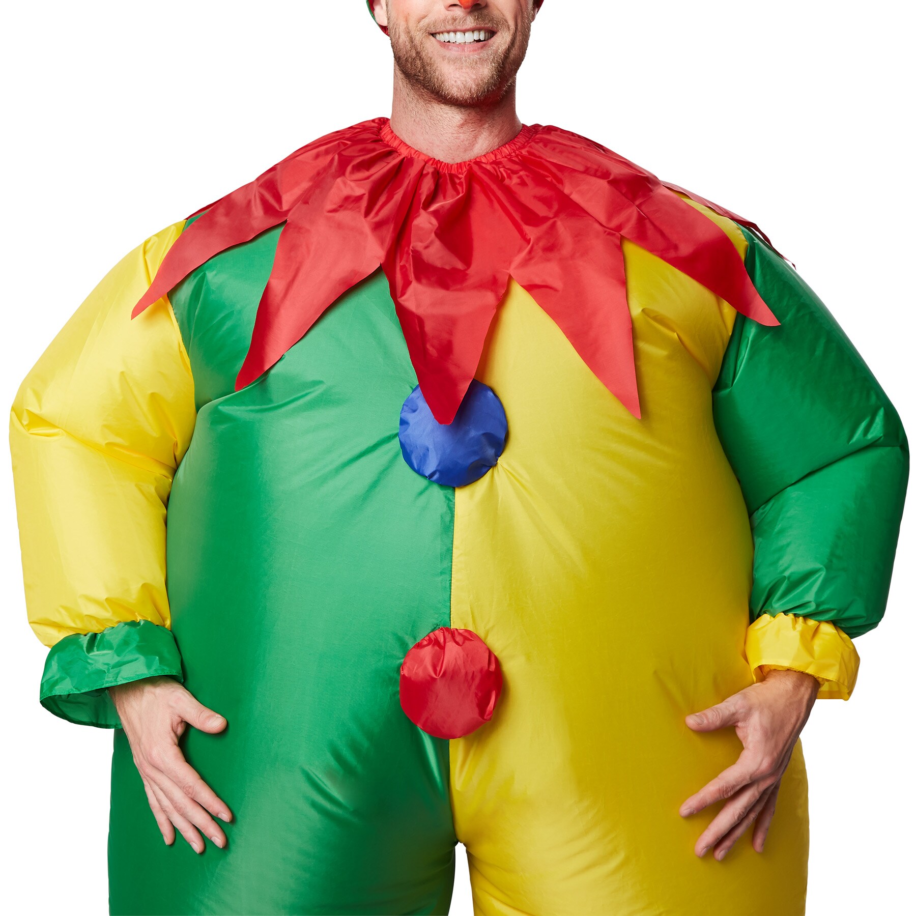 tectake® Selbstaufblasbares Kostüm Clown