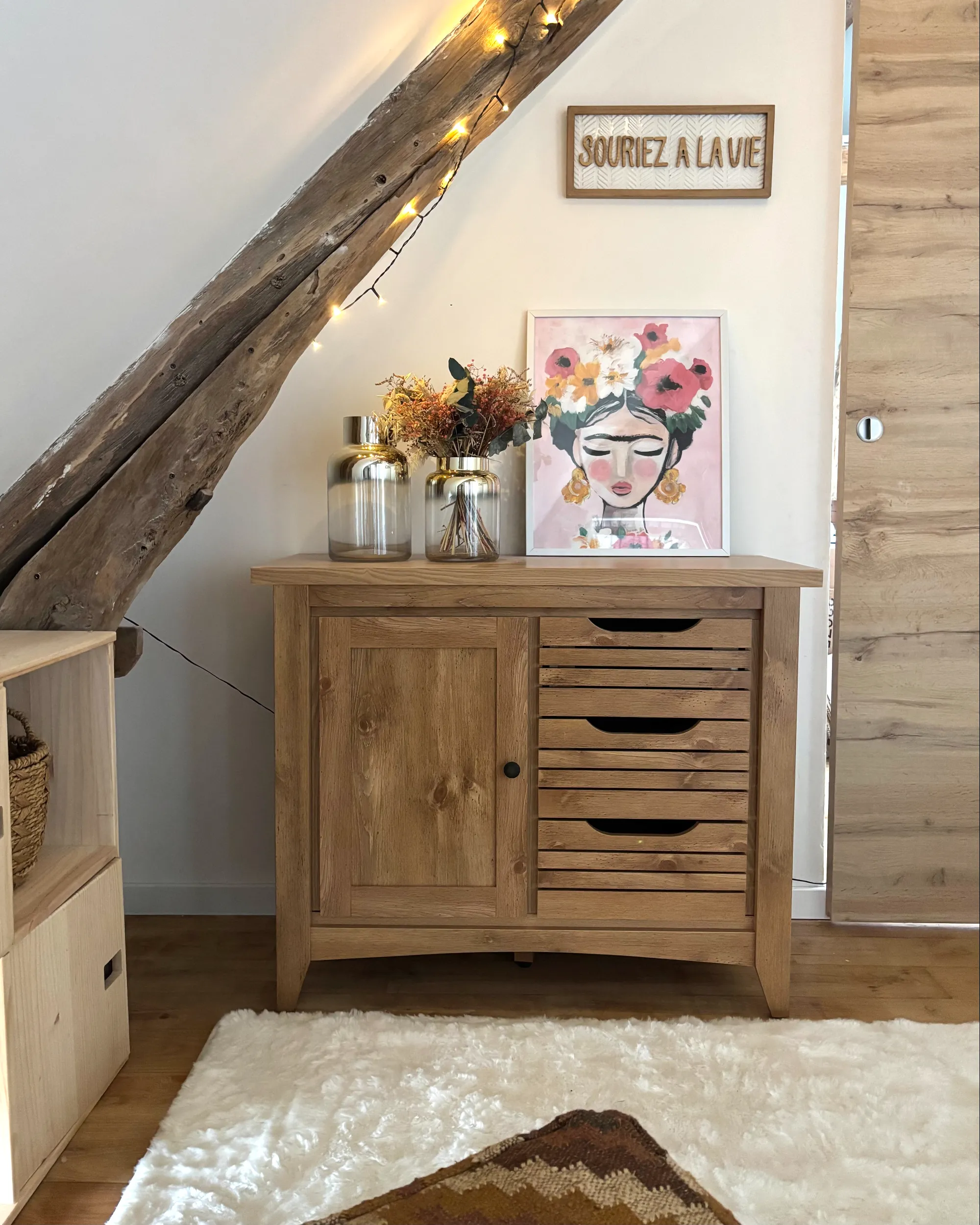 Dressoir met 2 deuren AGORA Bruin