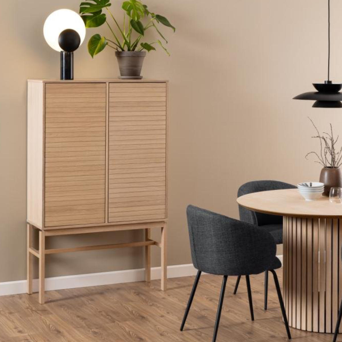 Wandkast Nampa - Licht Eiken