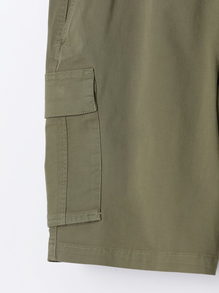 Bermuda jogger - cargo - Cáqui Médio