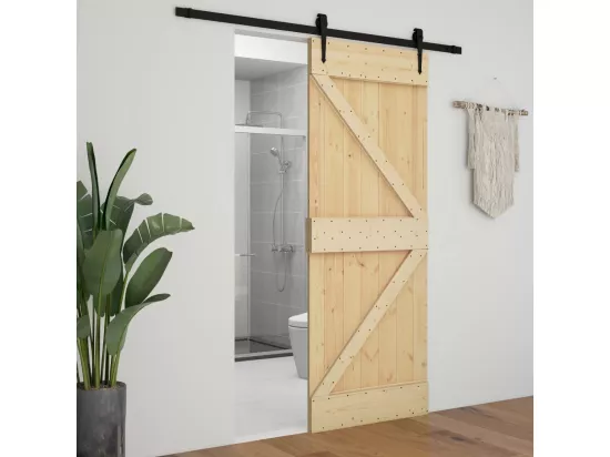 Porte 100x210 cm Bois de pin massif