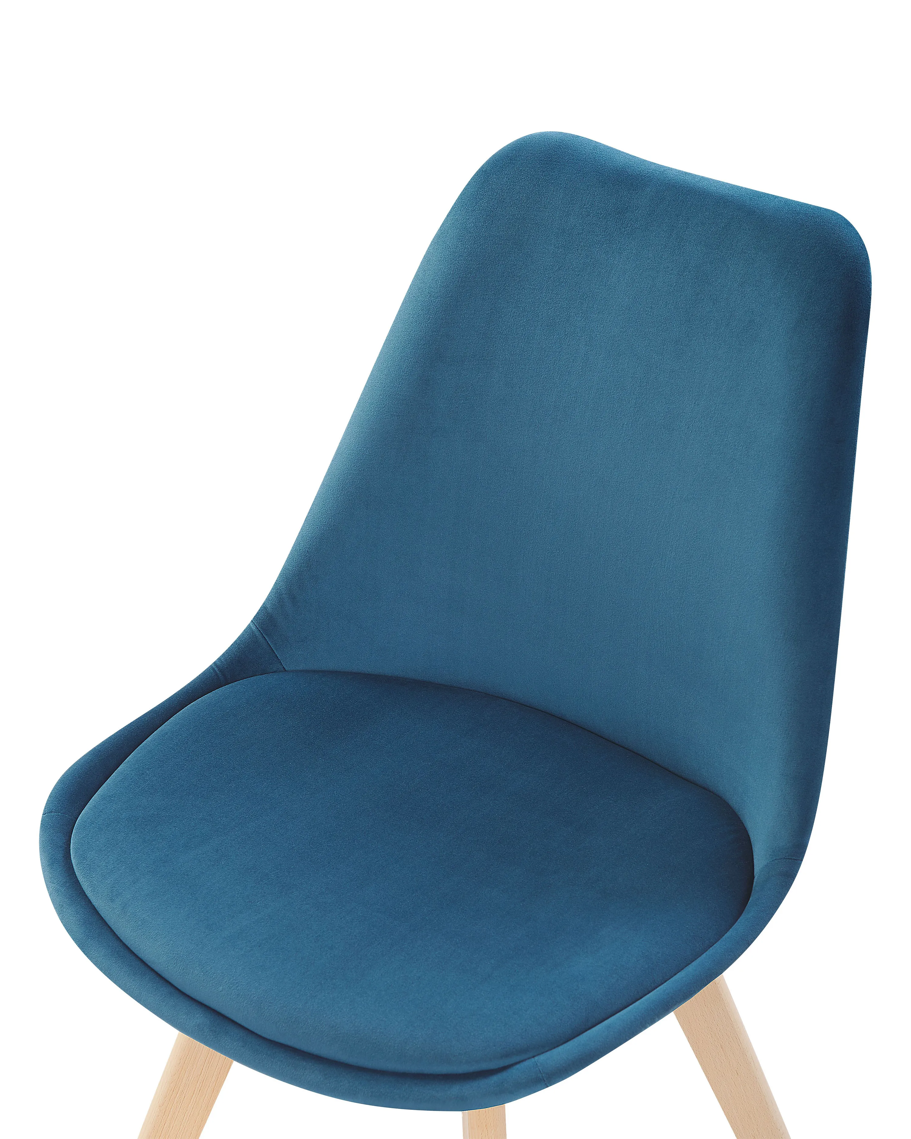 Set van 2 eetkamerstoelen DAKOTA II Fluweel Blauw