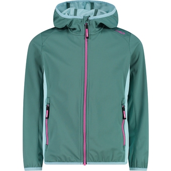 CMP Girls Fix Hood Light Softshelljacke Agave Kinder