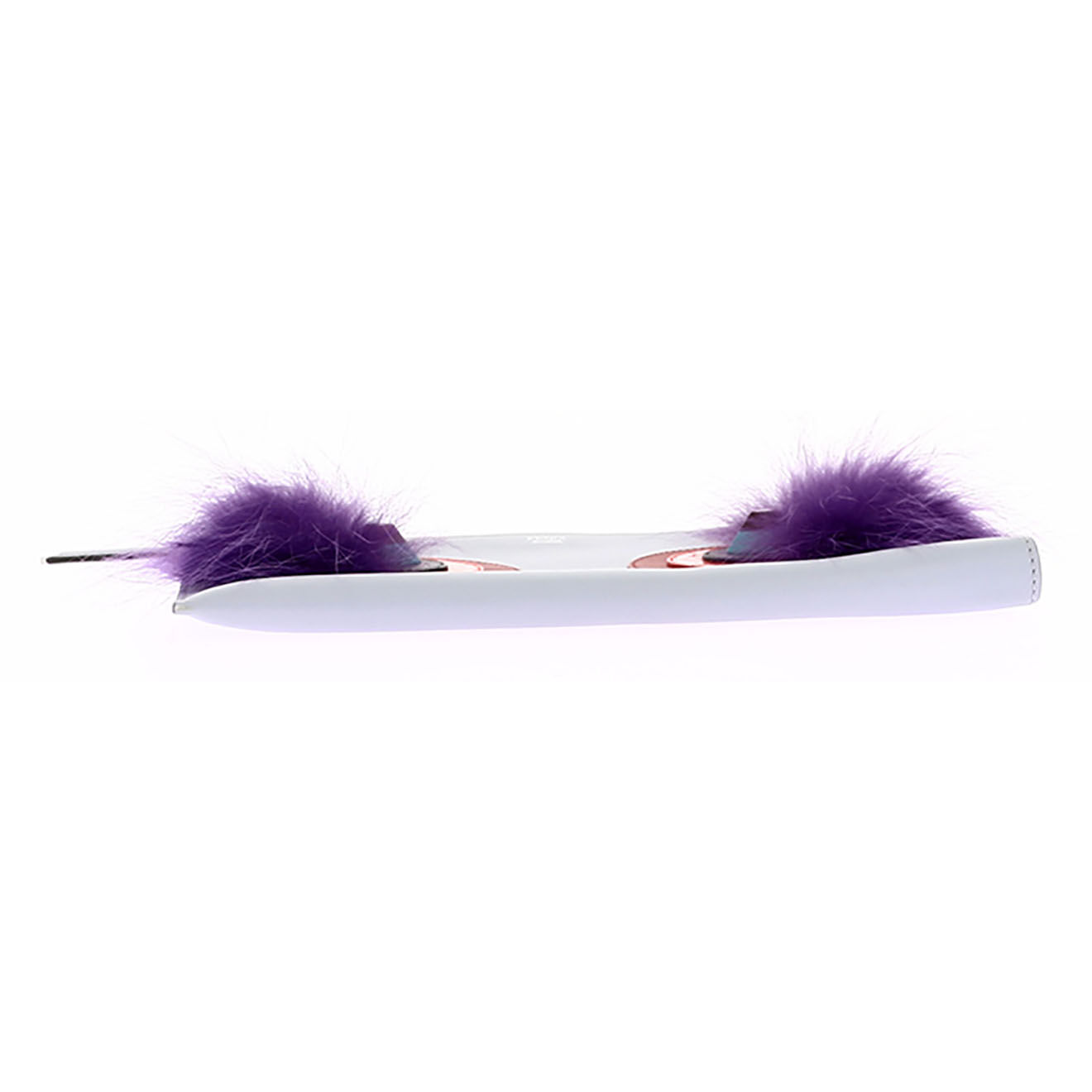Fendi Pochette en Cuir Plumes bleue - Neuf avec étiquette - L.26 cm