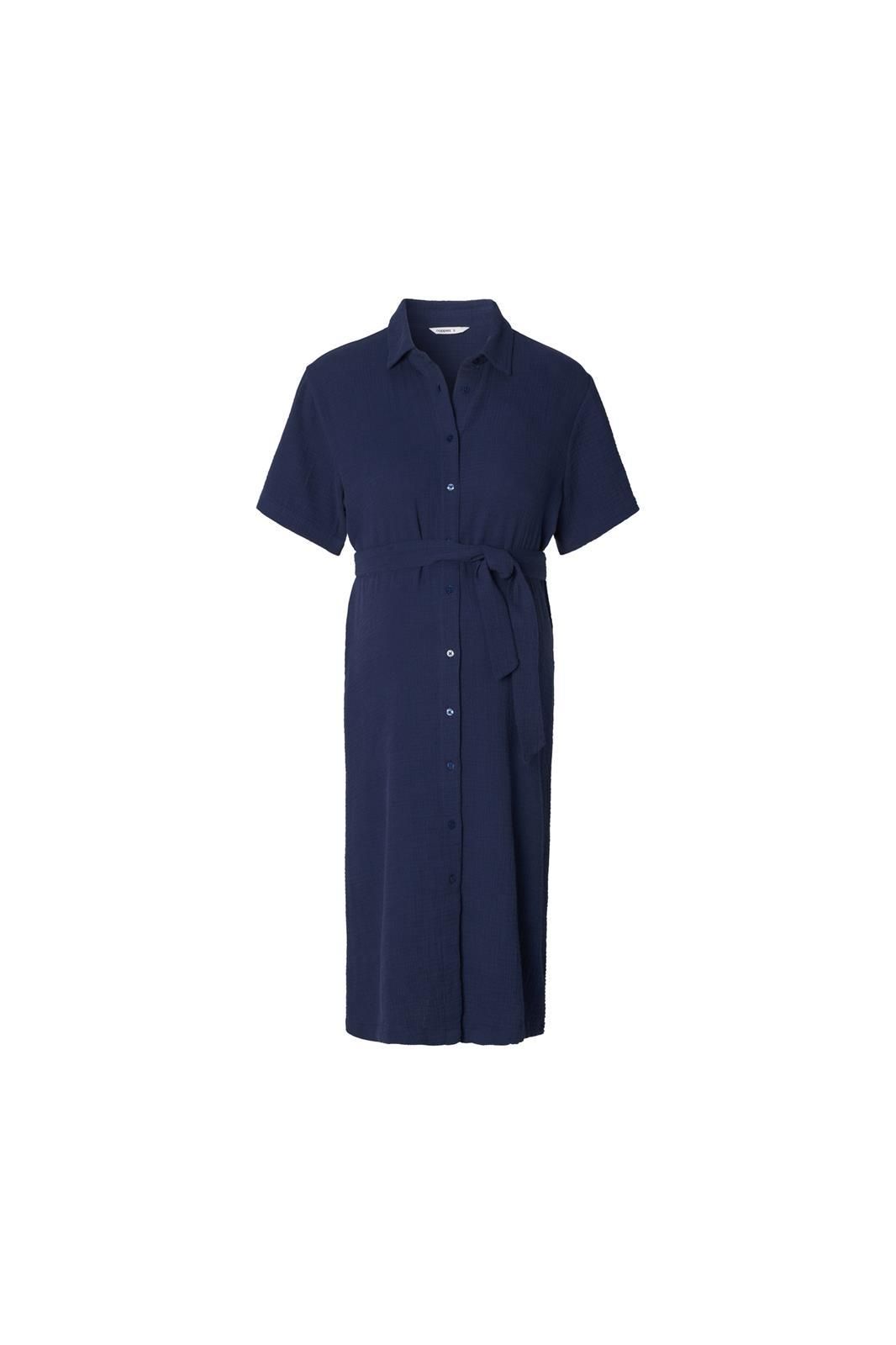 Noppies Maternity Jurk met voedingsfunctie - Naval Academy