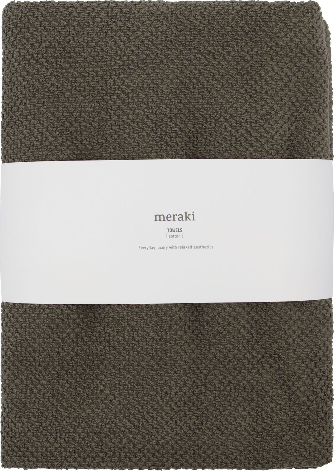 Meraki - Håndklæde - Solid - Army - 50X100 CM