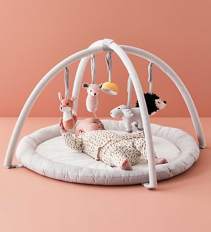 Kids Concept Krabbeldecke - Edvin - Grau m. Tier