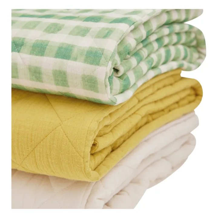 Soft Spot Couverture matelassée en coton bio 90x110 cm | Edamame