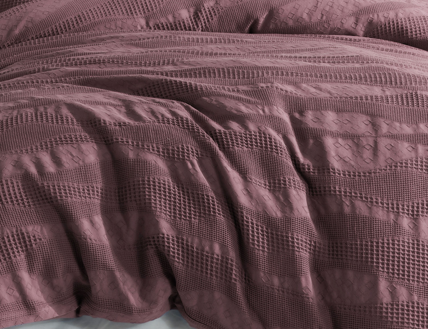Bettwäsche mit Piqué Jacquard Muster