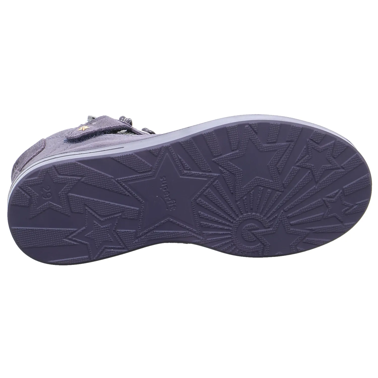 SUPERFIT Kleinkinder-Halbschuh Klett Flieder Textil  Sneaker high