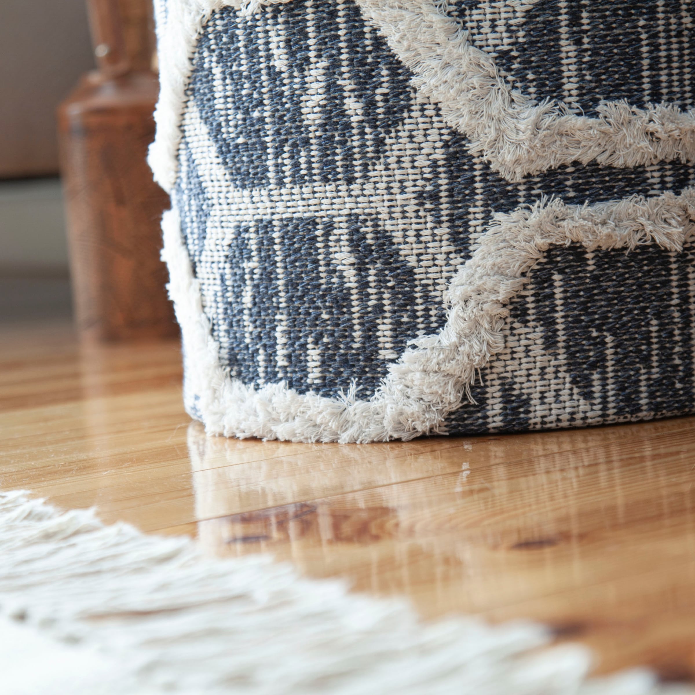 Obsession Sitzhocker »Hocker My Nomad Pouf« 1 Stk. tlg. rund, Ø 36 cm, Höhe 50 cm, handgearbeitet, Wohnzimmer & Schlafzimmer