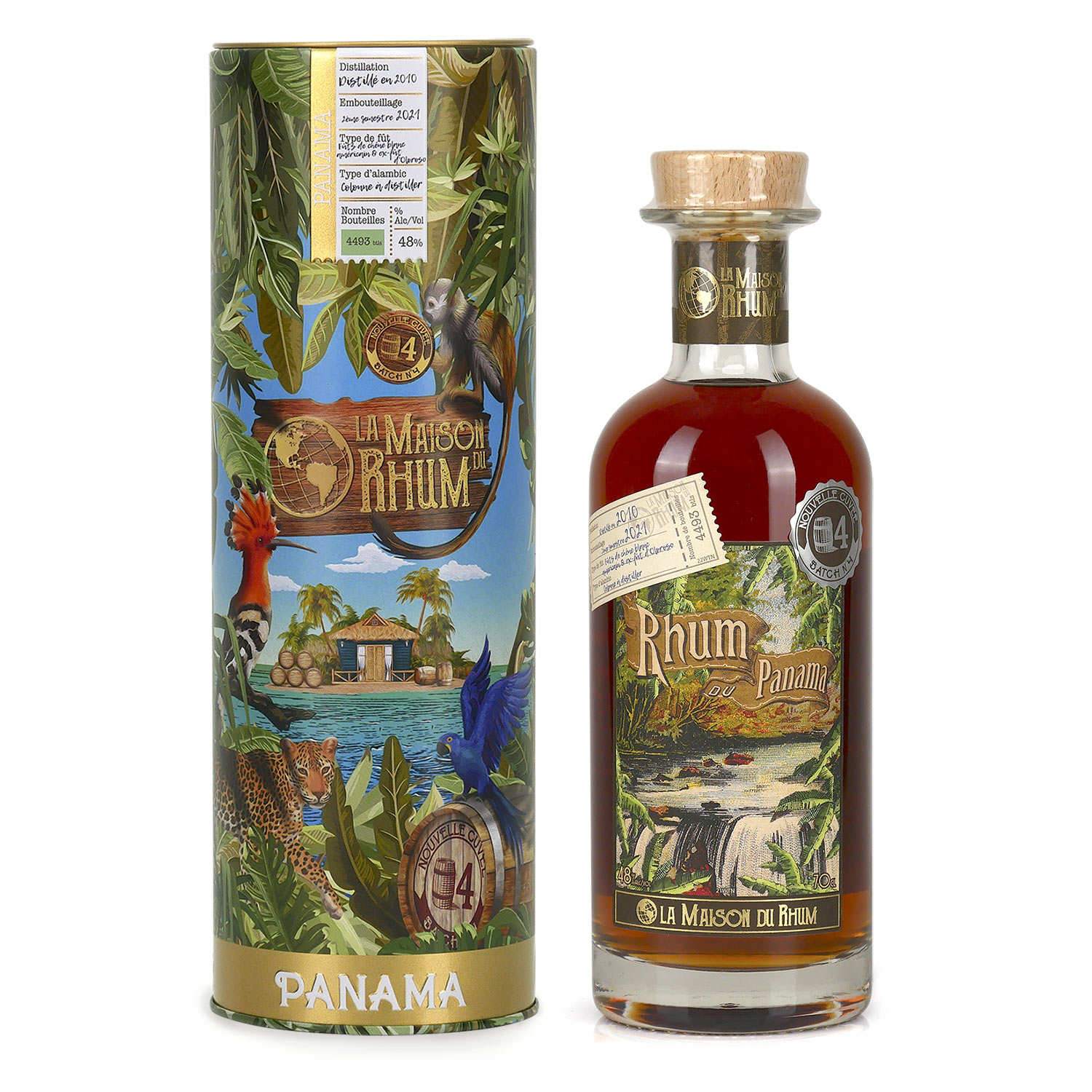 La Maison du Rhum - Rhum vieux de Panama millésime 2010 48%