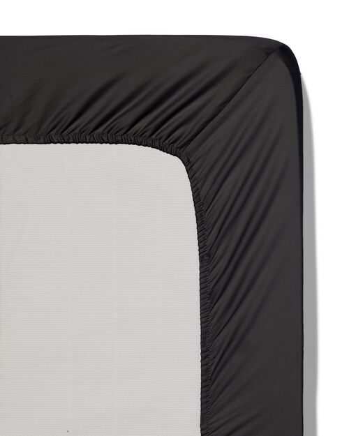 drap-housse satin 90x220 gris foncé