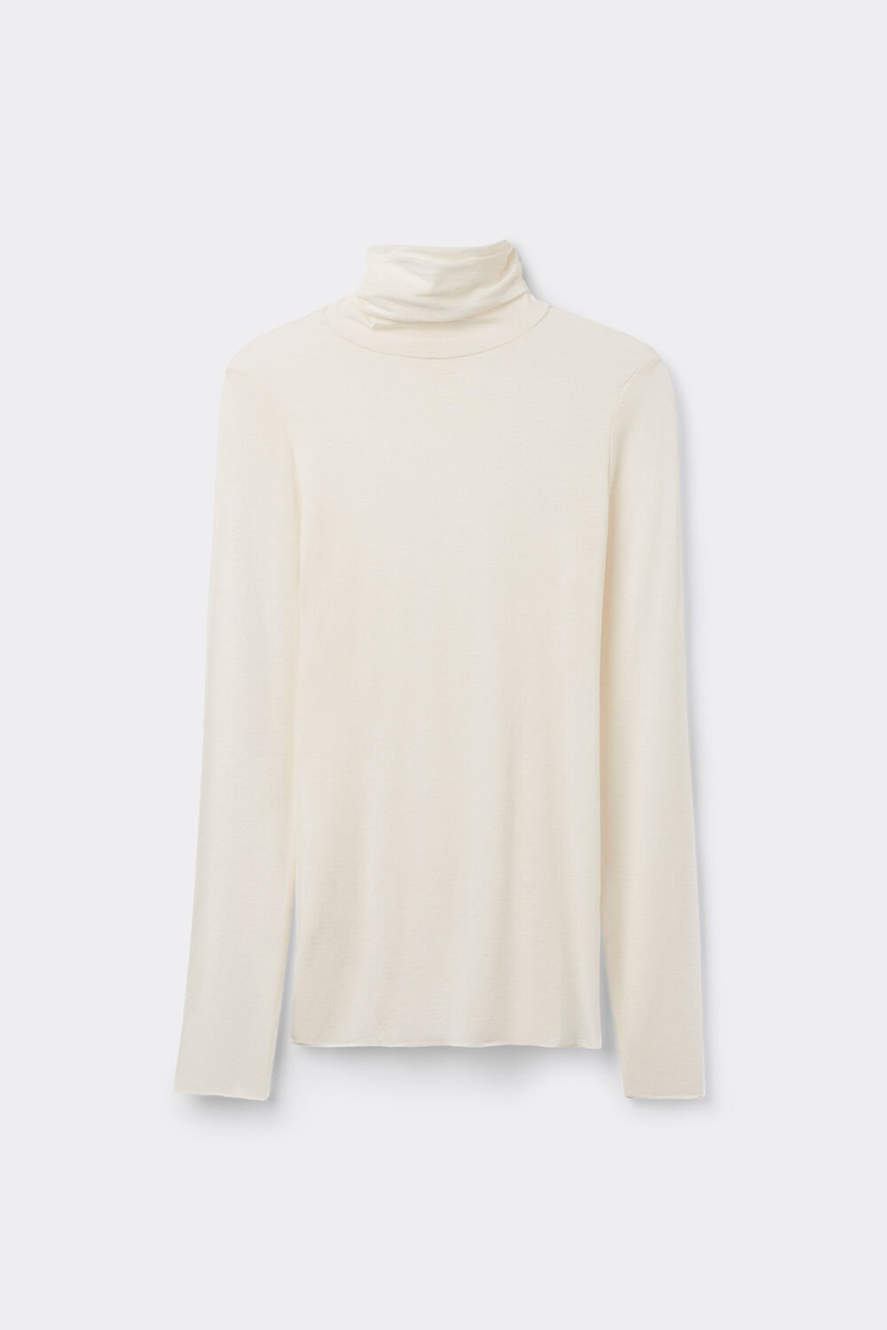 Blusa ultraleve de gola alta em modal e cashmere