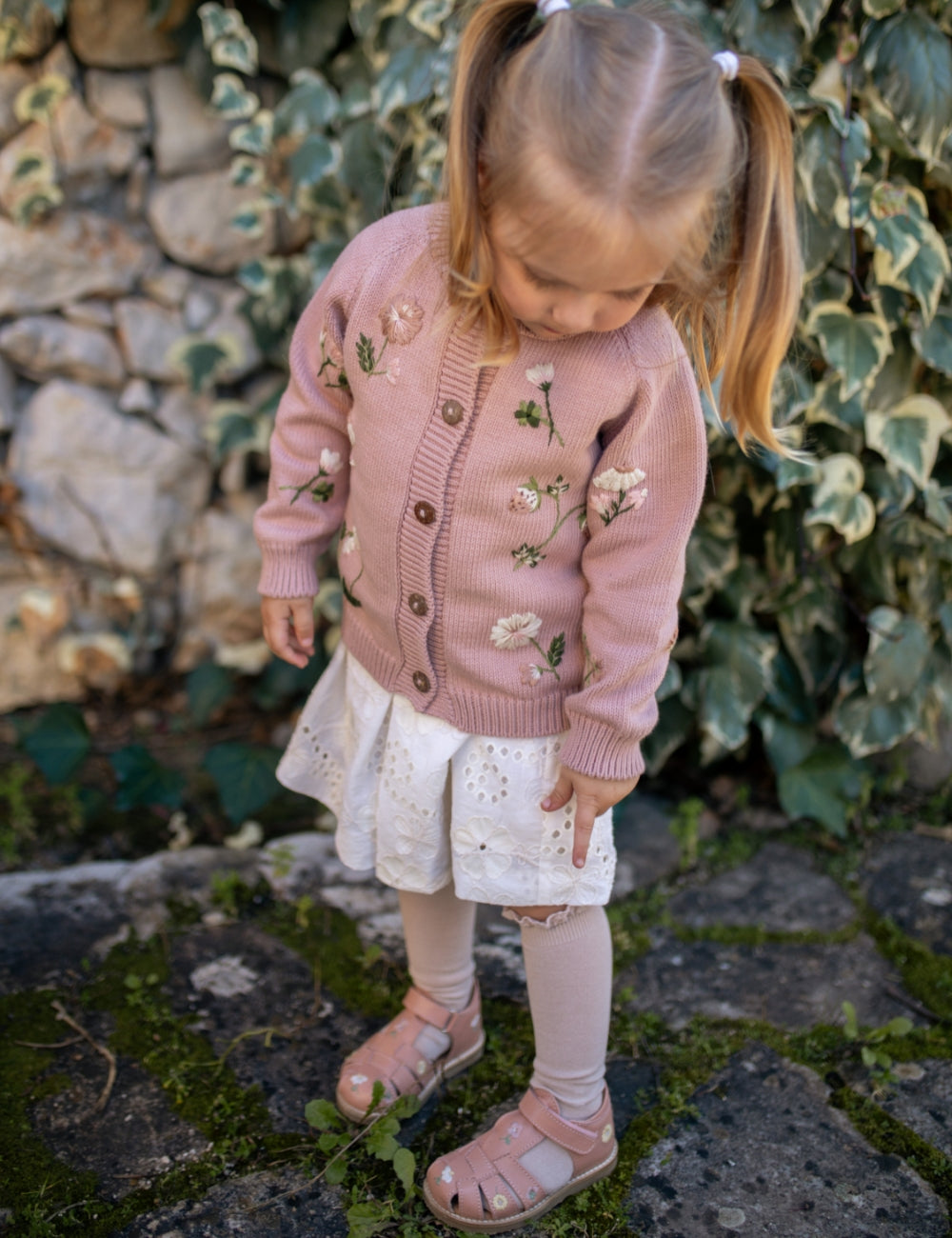 Flower Classic Sandal - Old rose