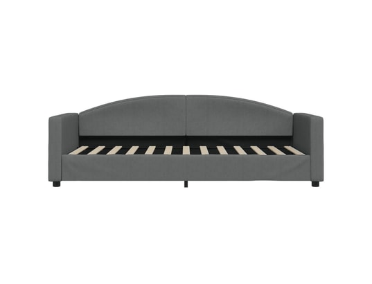 VIDAXL - Lit de jour avec lit gigogne gris foncé 80x200 cm tissu