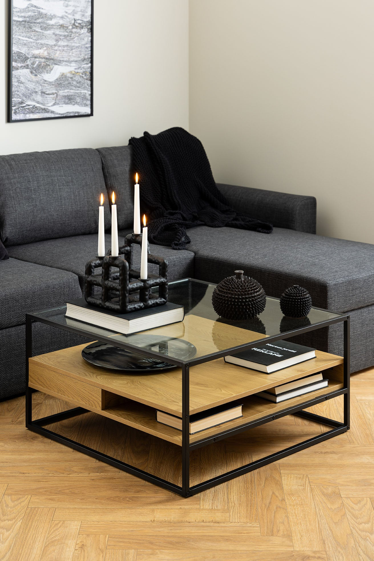 Tahi Salontafel - 80 x 80cm - Eiken